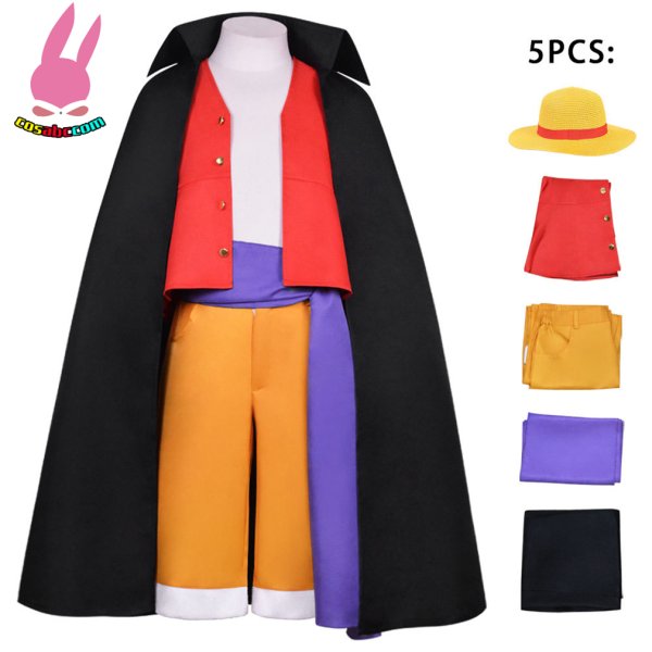 画像6: cosabc  ONE PIECE ワンピースワノ国 オニの島編 ルフィ  風 コスプレ衣装 イベント 演出服 二次会 コスチューム パーティー ハロウィン (6)