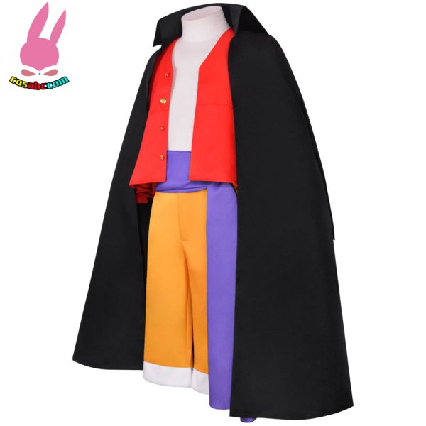 画像2: cosabc  ONE PIECE ワンピースワノ国 オニの島編 ルフィ  風 コスプレ衣装 イベント 演出服 二次会 コスチューム パーティー ハロウィン (2)