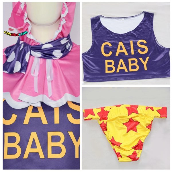 画像4: cosabc ONE PIECEワンピースセニョール・ピークSenor Pink cosplay スイスイの実 風  コスプレ衣装 イベント 演出服 二次会 コスチューム パーティー ハロウィン (4)