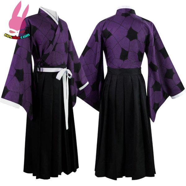 画像6: cosabc 鬼滅の刃  上弦の壱 黒死牟 こくしぼう  風 コスプレ衣装 イベント 演出服 二次会 コスチューム パーティー ハロウィン (6)