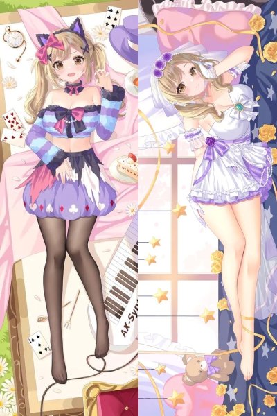 画像1: cosabc  等身抱き枕カバー バンドリ! 市ヶ谷 有咲【同人】等身大 抱き枕カバー 2wayトリコット 160×50cm 高品質 セクシー美女 (1)