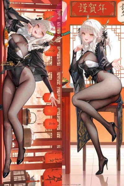 画像1: cosabc  等身抱き枕カバー 勝利の女神:NIKKE ブラン【同人】 等身大 抱き枕カバー  2wayトリコット 160×50cm 高品質 セクシー美女 (1)