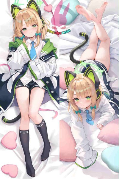 画像1: cosabc  等身抱き枕カバー ブルーアーカイブ 才羽 さいば ミドリ【同人】 等身大 抱き枕カバー  2wayトリコット 160×50cm 高品質 セクシー美女 (1)