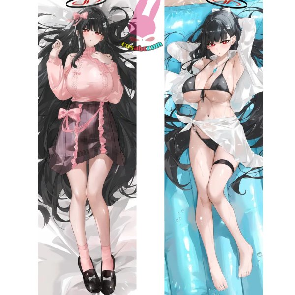 画像1: cosabc  等身抱き枕カバー ブルーアーカイブ 調月 リオ【同人】等身大 抱き枕カバー 2wayトリコット 160×50cm 高品質 セクシー美女 (1)