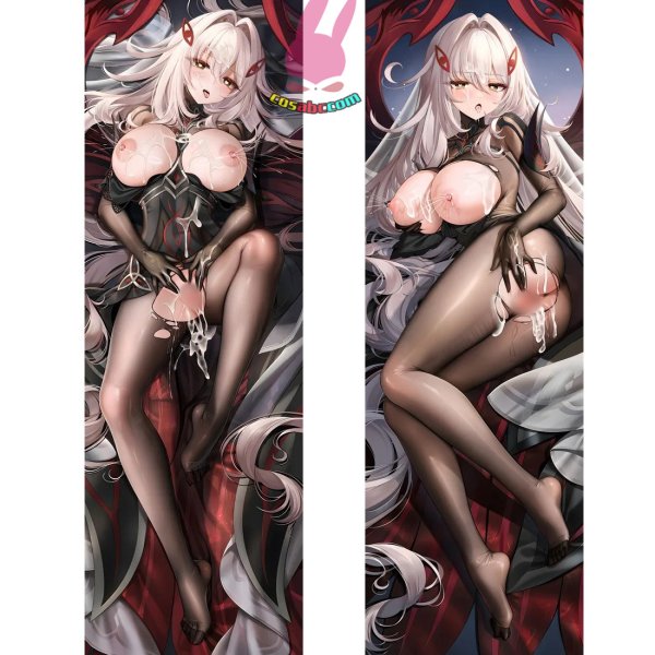 画像1: cosabc  等身抱き枕カバー 原神 げんしん ロノヴァ【同人】等身大 抱き枕カバー 2wayトリコット 160×50cm 高品質 セクシー美女 (1)