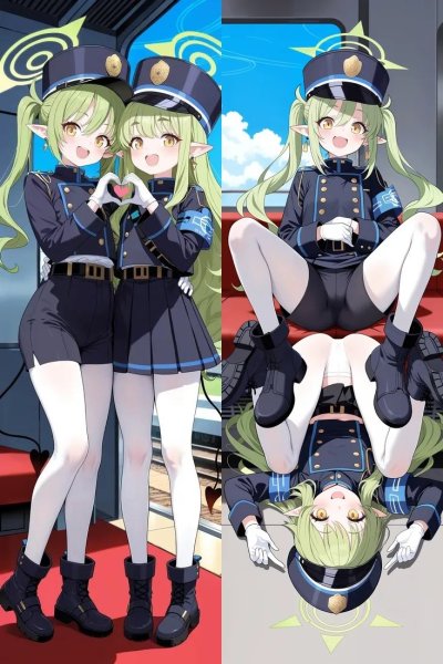 画像1: cosabc  等身抱き枕カバー 橘 ヒカリ 橘 ノゾミ【同人】等身大 抱き枕カバー 2wayトリコット 160×50cm 高品質 セクシー美女 (1)