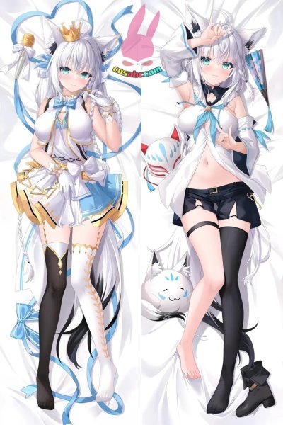 画像1: cosabc  等身抱き枕カバー 白上 フブキ  【同人】等身大 抱き枕カバー 2wayトリコット 160×50cm 高品質 セクシー美女 (1)