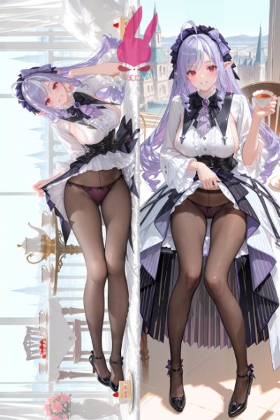 画像1: cosabc  等身抱き枕カバー ビビアン・バンシー【同人】等身大 抱き枕カバー 2wayトリコット 160×50cm 高品質 セクシー美女 (1)