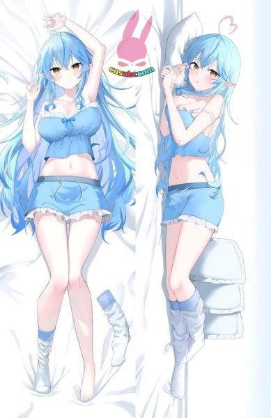 画像1: cosabc  等身抱き枕カバー 雪花 ラミィ 【同人】等身大 抱き枕カバー 2wayトリコット 160×50cm 高品質 セクシー美女 (1)