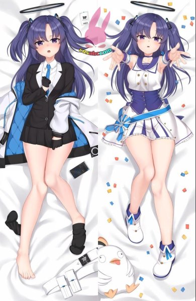 画像1: cosabc  等身抱き枕カバー ブルーアーカイブ 早瀬ユウカ 【同人】等身大 抱き枕カバー 2wayトリコット 160×50cm 高品質 セクシー美女 (1)