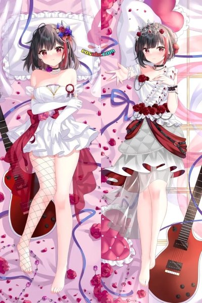 画像1: cosabc  等身抱き枕カバー BanG Dream バンドリ 美竹蘭 みたけ らん 【同人】等身大 抱き枕カバー 2wayトリコット 160×50cm 高品質 セクシー美女 (1)
