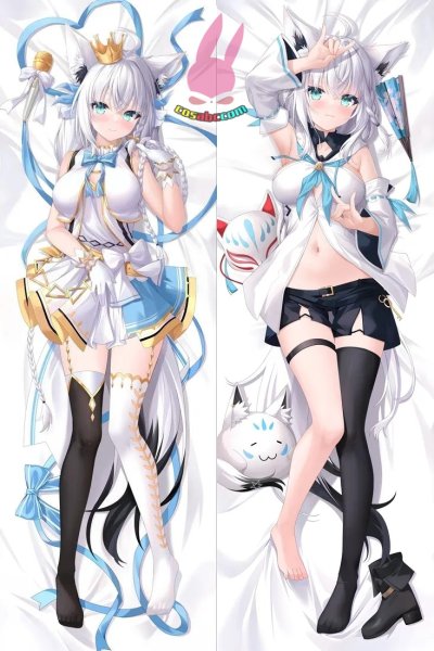 画像1: cosabc  等身抱き枕カバー 白上 フブキ 【同人】等身大 抱き枕カバー 2wayトリコット 160×50cm 高品質 セクシー美女 (1)