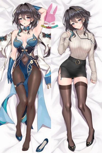 画像1: cosabc  等身抱き枕カバー 崩壊スターレイル ルアン・メェイ 【同人】等身大 抱き枕カバー 2wayトリコット 160×50cm 高品質 セクシー美女 (1)