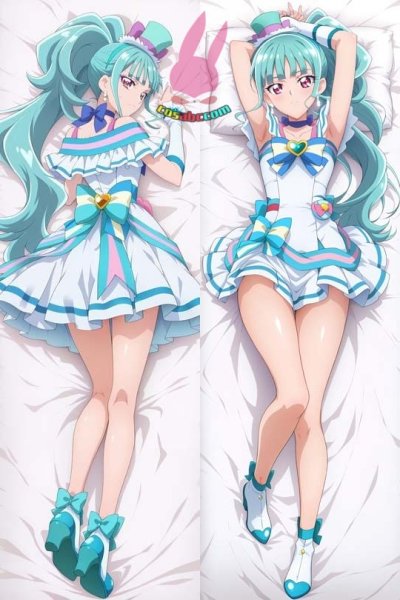 画像1: cosabc  等身抱き枕カバー キュアリリアン(わんだふるぷりきゅあ!) 【同人】等身大 抱き枕カバー 2wayトリコット 160×50cm 高品質 セクシー美女 (1)