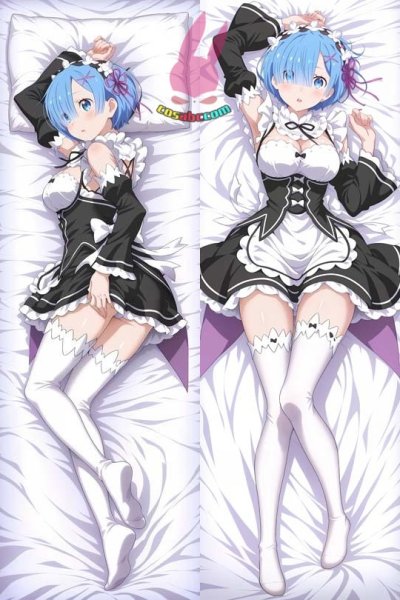 画像1: cosabc  等身抱き枕カバー レム(リゼロ) 【同人】等身大 抱き枕カバー 2wayトリコット 160×50cm 高品質 セクシー美女 (1)