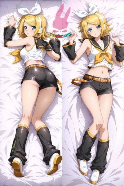 画像1: cosabc  等身抱き枕カバー 鏡音リン 【同人】等身大 抱き枕カバー 2wayトリコット 160×50cm 高品質 セクシー美女 (1)