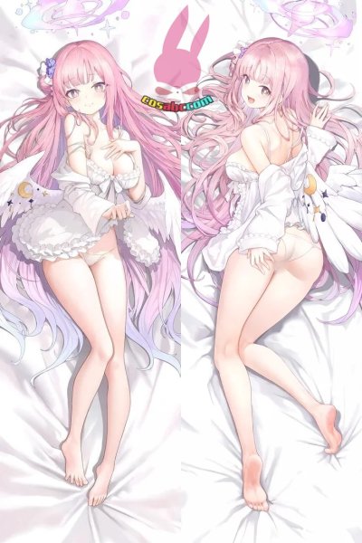 画像1: cosabc  等身抱き枕カバー 聖園 ミカ【同人】等身大 抱き枕カバー 2wayトリコット 160×50cm 高品質 セクシー美女 (1)