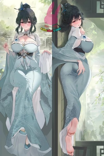 画像1: cosabc  等身抱き枕カバー 鎮海【同人】等身大 抱き枕カバー 2wayトリコット 160×50cm 高品質 セクシー美女 (1)