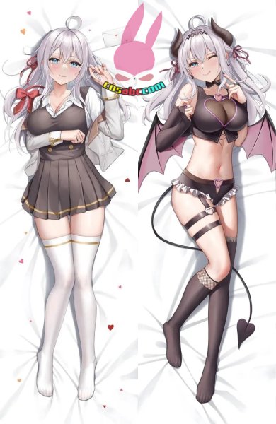 画像1: cosabc  等身抱き枕カバー ろしでれ アリサ・ミハイロヴナ【同人】等身大 抱き枕カバー 2wayトリコット 160×50cm 高品質 セクシー美女 (1)