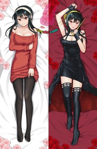 画像1: cosabc  等身抱き枕カバー SPY×FAMILY ヨル・フォージャー【同人】等身大 抱き枕カバー 2wayトリコット 160×50cm 高品質 セクシー美女 (1)