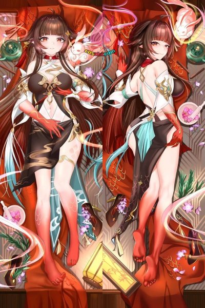 画像1: cosabc  等身抱き枕カバー 崩壊 スターレイル 霊砂 レイサ【同人】等身大 抱き枕カバー 2wayトリコット 160×50cm 高品質 セクシー美女 (1)