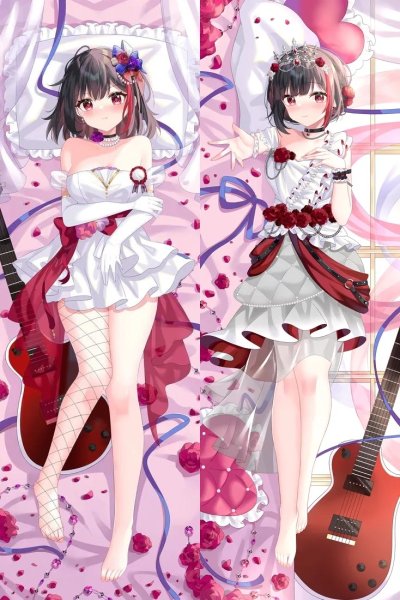 画像1: cosabc  等身抱き枕カバー BanG Dream バンドリ 美竹蘭 みたけ らん【同人】等身大 抱き枕カバー 2wayトリコット 160×50cm 高品質 セクシー美女 (1)