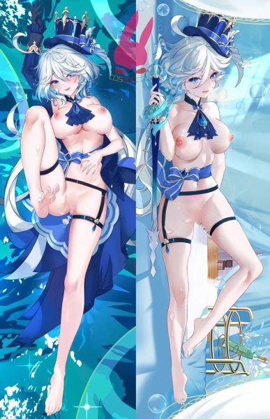 画像1: cosabc  等身抱き枕カバー 原神 げんしん フリーナ・ドゥ・フォンテーヌ 【同人】等身大 抱き枕カバー 2wayトリコット 160×50cm 高品質 セクシー美女 (1)