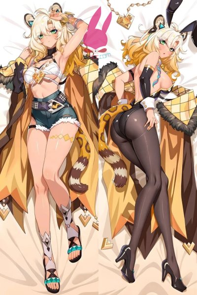 画像1: cosabc  等身抱き枕カバー 原神 げんしん シロネン【同人】等身大 抱き枕カバー 2wayトリコット 160×50cm 高品質 セクシー美女 (1)