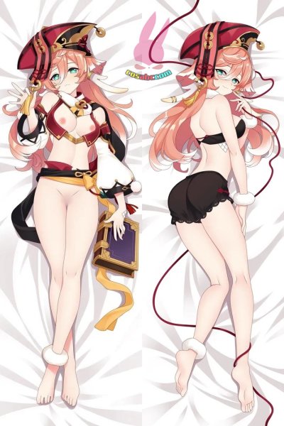 画像1: cosabc  等身抱き枕カバー 原神 げんしん 煙緋 エンヒ【同人】等身大 抱き枕カバー 2wayトリコット 160×50cm 高品質 セクシー美女 (1)