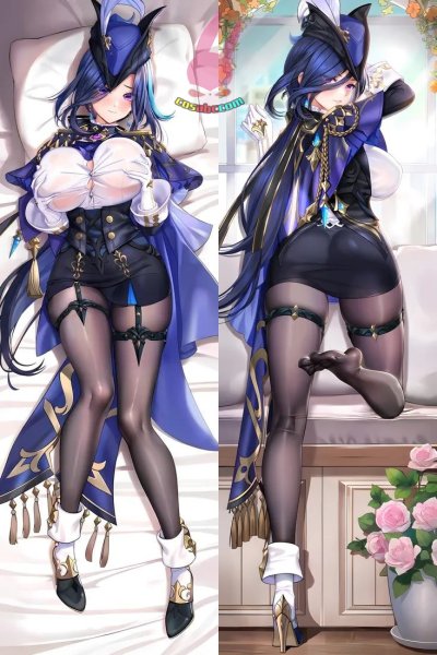 画像1: cosabc  等身抱き枕カバー　原神 げんしん クロリンデ【同人】等身大 抱き枕カバー 2wayトリコット 160×50cm 高品質 セクシー美女 (1)