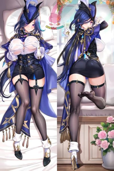 画像1: cosabc  等身抱き枕カバー　原神 げんしん クロリンデ【同人】等身大 抱き枕カバー 2wayトリコット 160×50cm 高品質 セクシー美女 (1)