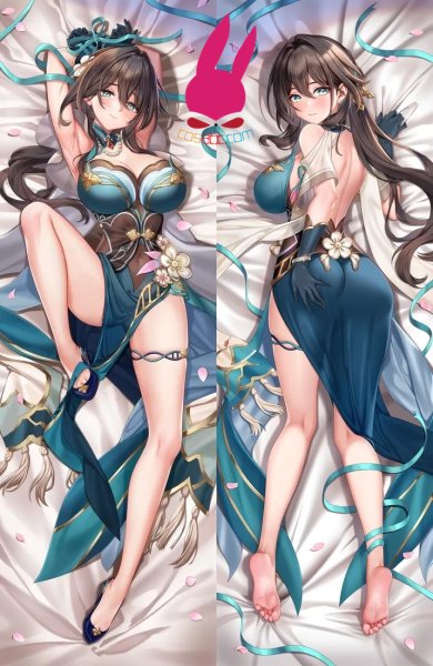 画像1: cosabc  等身抱き枕カバー 崩壊 スターレイル ルアン・メェイ【同人】等身大 抱き枕カバー 2wayトリコット 160×50cm 高品質 セクシー美女 (1)