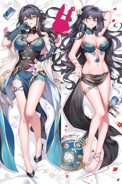 画像1: cosabc  等身抱き枕カバー 崩壊 スターレイル ルアン・メェイ【同人】等身大 抱き枕カバー 2wayトリコット 160×50cm 高品質 セクシー美女 (1)