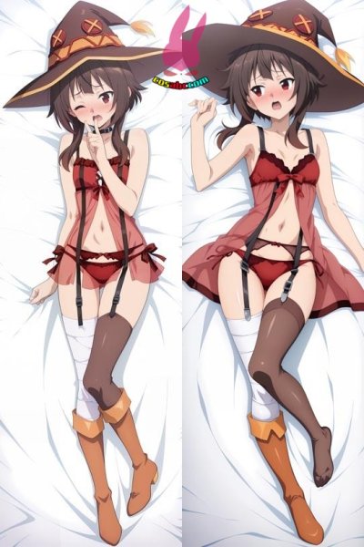 画像1: cosabc  等身抱き枕カバー　めぐみん 【同人】等身大 抱き枕カバー 2wayトリコット 160×50cm 高品質 セクシー美女 (1)
