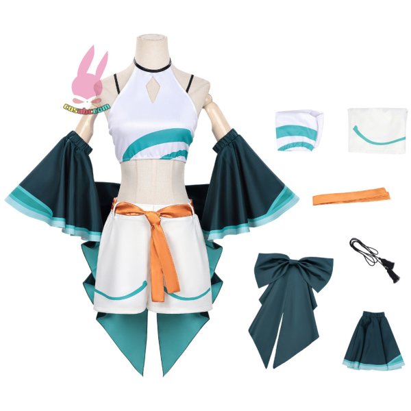 画像1: cosabc超かぐや姫！月見 ヤチヨ風 コスプレ衣装 イベント 演出服 二次会 コスチューム パーティー ハロウィン (1)