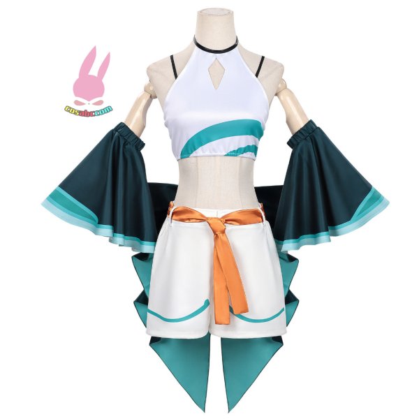 画像2: cosabc超かぐや姫！月見 ヤチヨ風 コスプレ衣装 イベント 演出服 二次会 コスチューム パーティー ハロウィン (2)