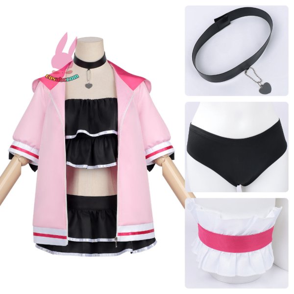 画像2: cosabc超かぐや姫！ 駒沢 乃依 水着 風 コスプレ衣装 イベント 演出服 二次会 コスチューム パーティー ハロウィン (2)