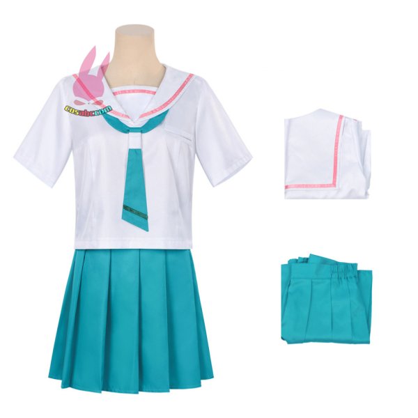画像2: cosabc超かぐや姫！酒寄彩葉 JK制服風 コスプレ衣装 イベント 演出服 二次会 コスチューム パーティー ハロウィン (2)