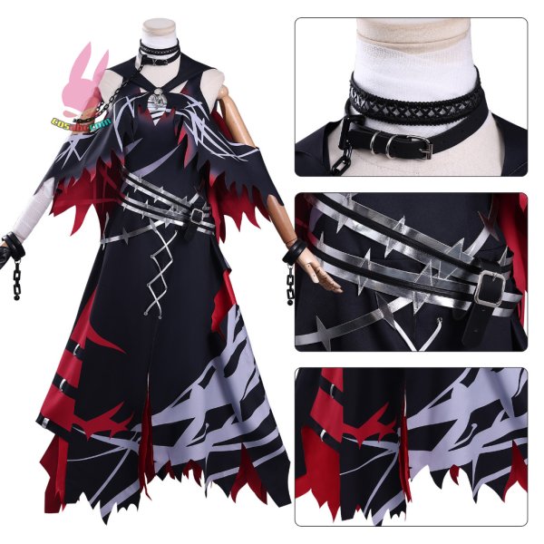 画像1: cosabc魔法少女ノ魔女裁判 紫藤アリサ風 コスプレ衣装 イベント 演出服 二次会 コスチューム パーティー ハロウィン (1)