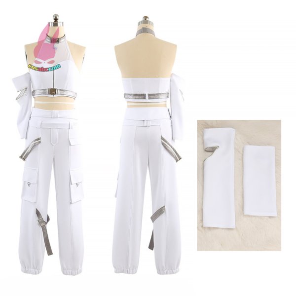 画像1: cosabc プロジェクトセカイ カラフルステージ！ 巡音ルカ風 コスプレ衣装 イベント 演出服 二次会 コスチューム パーティー ハロウィン (1)