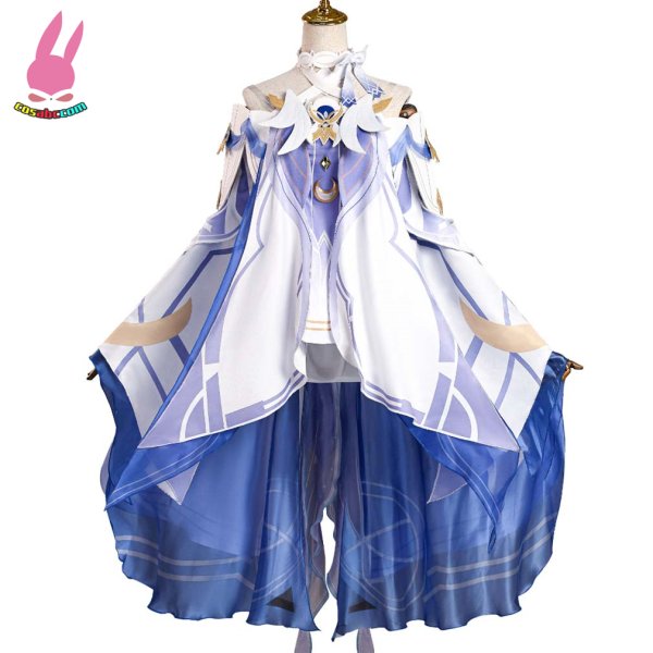 画像2: cosabc 原神 コロンビーナ風 コスプレ衣装 イベント 演出服 二次会 コスチューム パーティー ハロウィン (2)