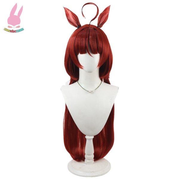 画像2: cosabcウマ娘 プリティーダービー Pretty Derby レッドディザイア風 コスプレウィッグ かつら コスチューム イベント 変装 仮装 パーティー ハロウィン (2)