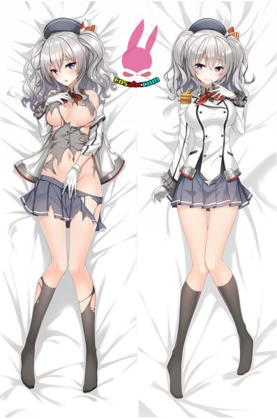 画像1: cosabc  等身抱き枕カバー　艦隊これくしょん  鹿島  かしま【同人】等身大 抱き枕カバー 2wayトリコット 160×50cm 高品質 セクシー美女 (1)