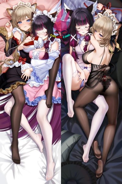 画像1: cosabc  等身抱き枕カバー　原神 げんしん  コロンビーナ・ハイポセレニア【同人】等身大 抱き枕カバー 2wayトリコット 160×50cm 高品質 セクシー美女 (1)