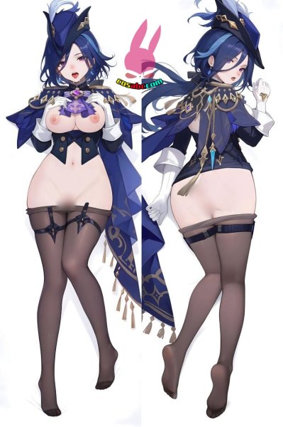 画像1: cosabc  等身抱き枕カバー　原神 げんしん  クロリンデ【同人】等身大 抱き枕カバー 2wayトリコット 160×50cm 高品質 セクシー美女 (1)