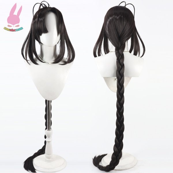 画像1: cosabc Fate/Grand Order FGO   小野小町 おののこまち風 コスプレウィッグ かつら コスチューム イベント 変装 仮装 パーティー ハロウィン (1)