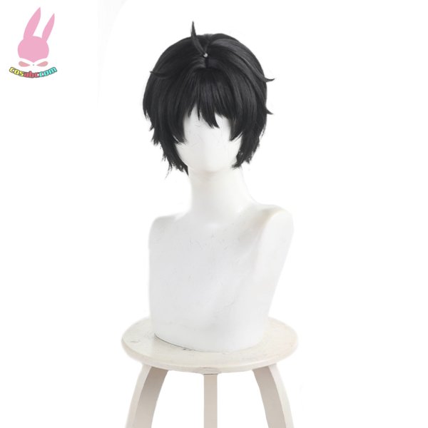 画像2: cosabc千歳くんはラムネ瓶のなか　千歳朔 ちとせさく風 コスプレウィッグ かつら コスチューム イベント 変装 仮装 パーティー ハロウィン (2)