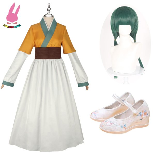 画像1: cosabc薬屋のひとりごと  マオマオ 宮仕えの女の子の服風 コスプレ衣装 イベント 演出服 二次会 コスチューム パーティー ハロウィン (1)
