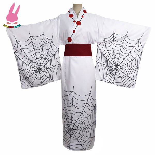 画像1: cosabc鬼滅の刃 十二鬼月 蜘蛛累くも るい 風 コスプレ衣装 イベント 演出服 二次会 コスチューム パーティー ハロウィン (1)