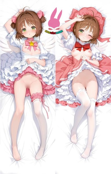 画像1: cosabc  等身抱き枕カバー　カードキャプターさくら  木之本桜　きのもと さくら【同人】等身大 抱き枕カバー 2wayトリコット 160×50cm 高品質 セクシー美女 (1)